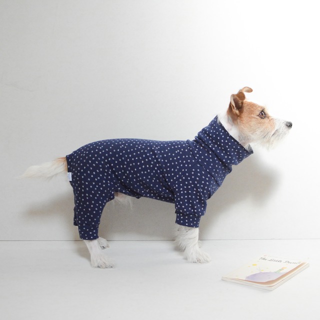 for dog litte star rompers navy