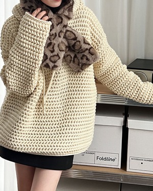 ローゲージフーディーニット 2color A0711