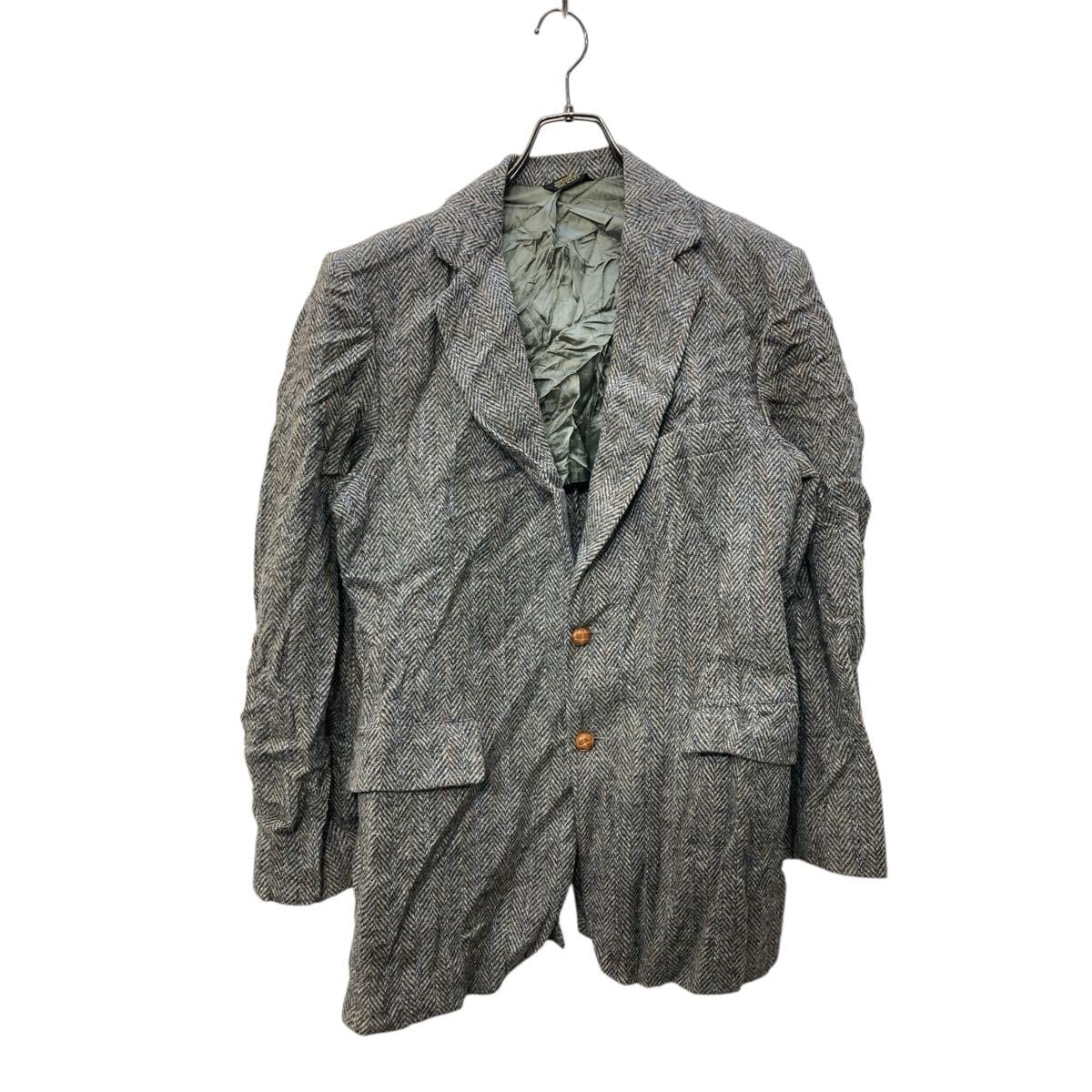 Harris Tweed ウールテーラードジャケット Mサイズ位 サイズ表記38R