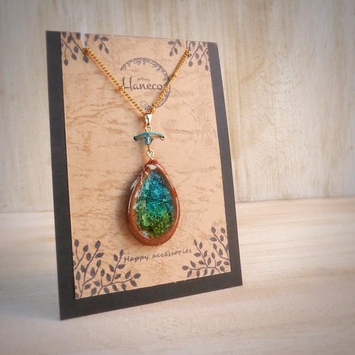 陶器ネックレス  みずたまりno.7 しずく