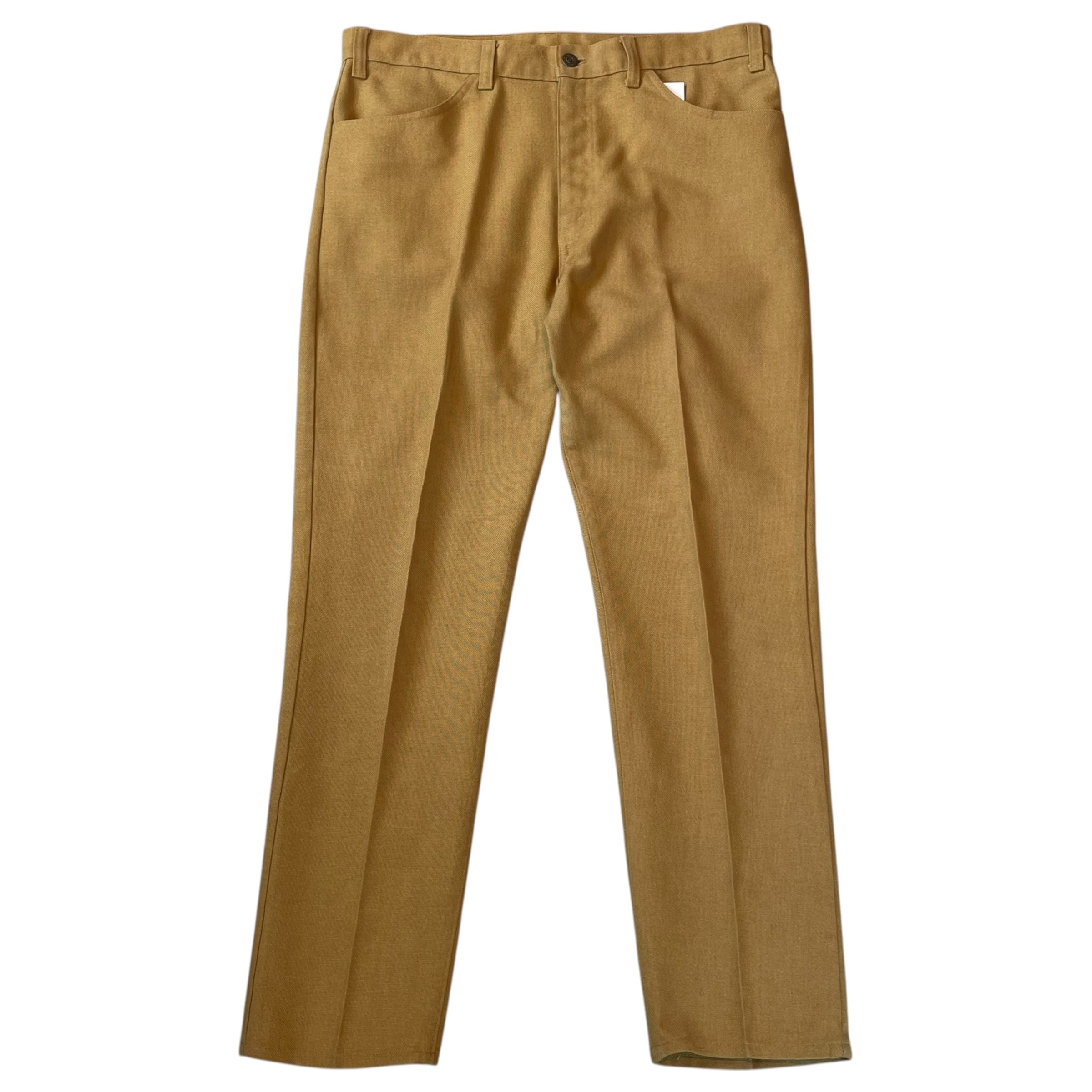 1970s LEVI's STA-PREST "Mustard" Hopsack pants