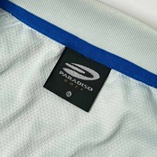 PARADISO GOLF パラディーゾ ゴルフ ハーフジップ 半袖 ドライ シャツ LL/水色×ホワイト系 メンズ スポーツ