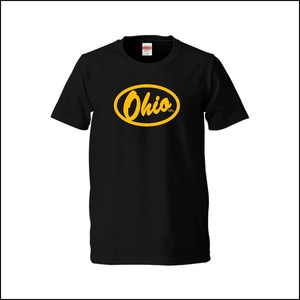 OHIO101 LOGO Tshirt black × yellow RESTOCK