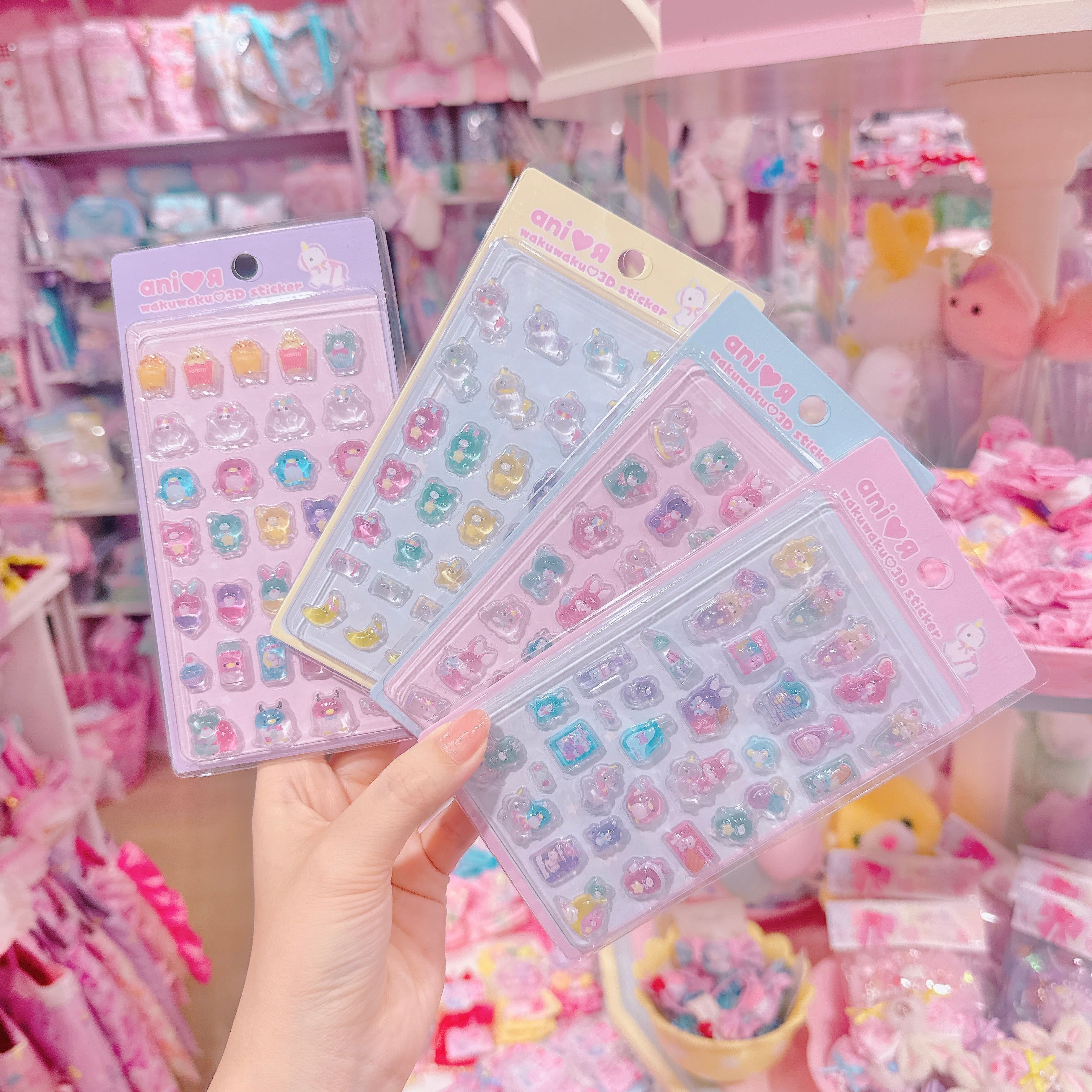 ４種セット3Dステッカー