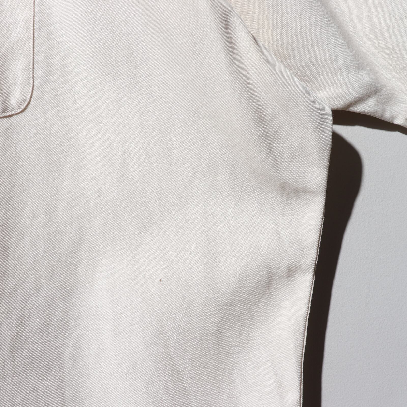 XL 完全無地 シルクコットン 生成り白 Caldwell ポロラルフローレン  