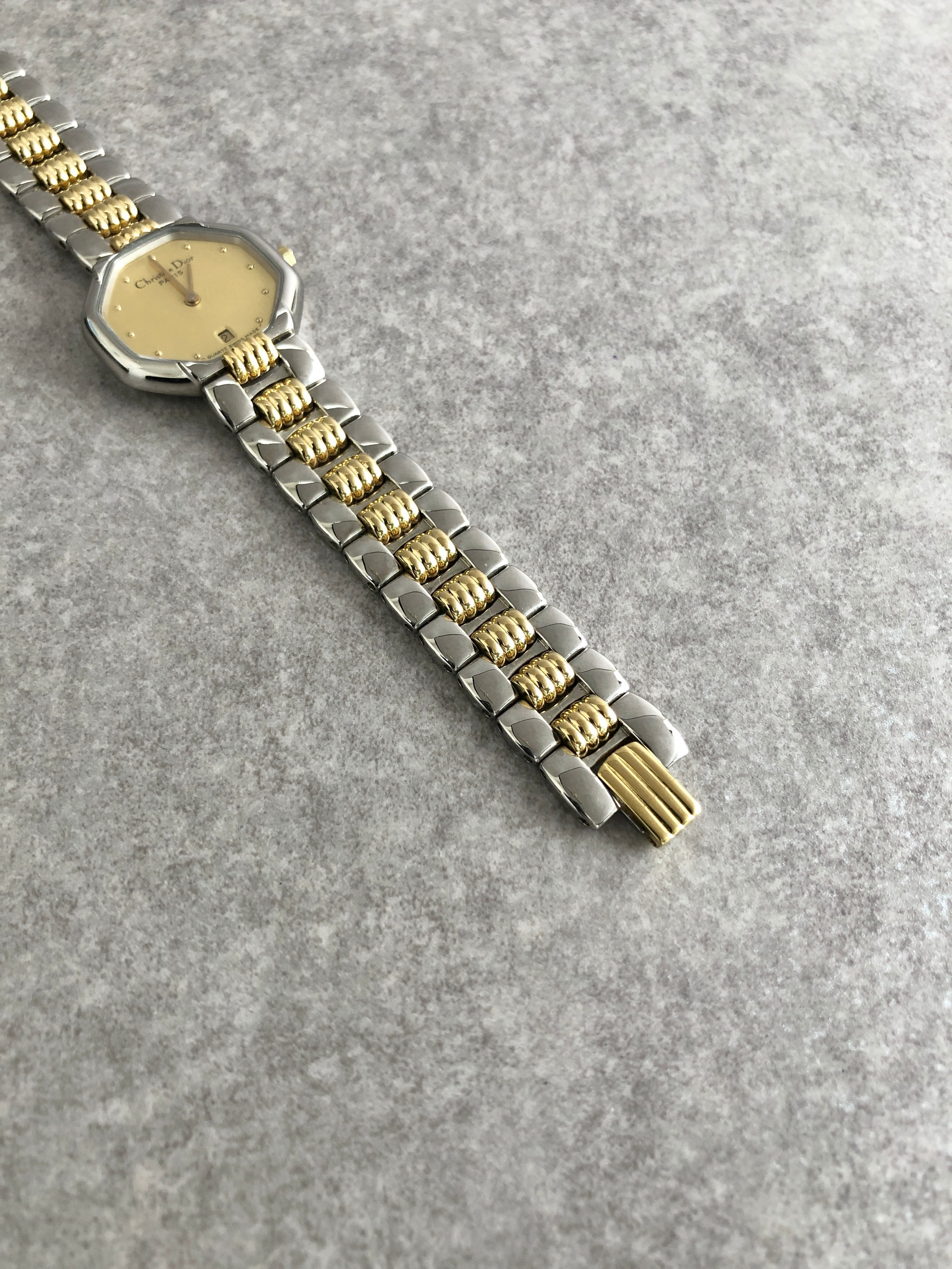 Christian Dior クリスチャン ディオール 腕時計 シルバー×ゴールド