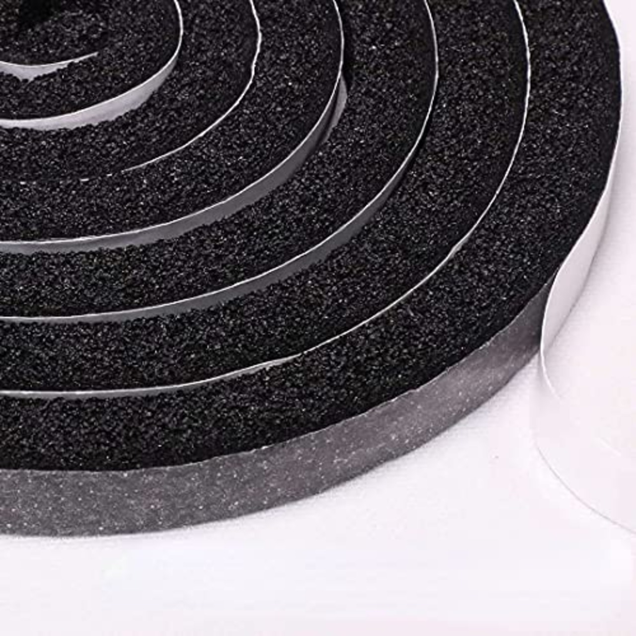 スポンジテープ クッションテープ 戸当たりテープ 薄い 隙間すきまテープ フォームテープ NBR/PVC 発泡ゴム 衝突防止 防振防風防音 ドア 窓 黒 厚さ12mm*幅12mm*長さ2m