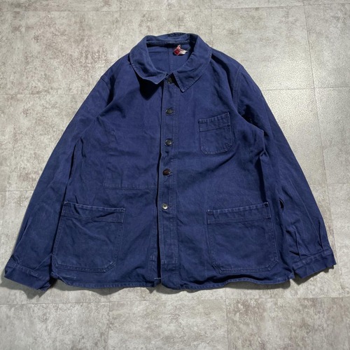 50s LIVRADOR 刺繍タグ コットンツイル フレンチワークジャケット