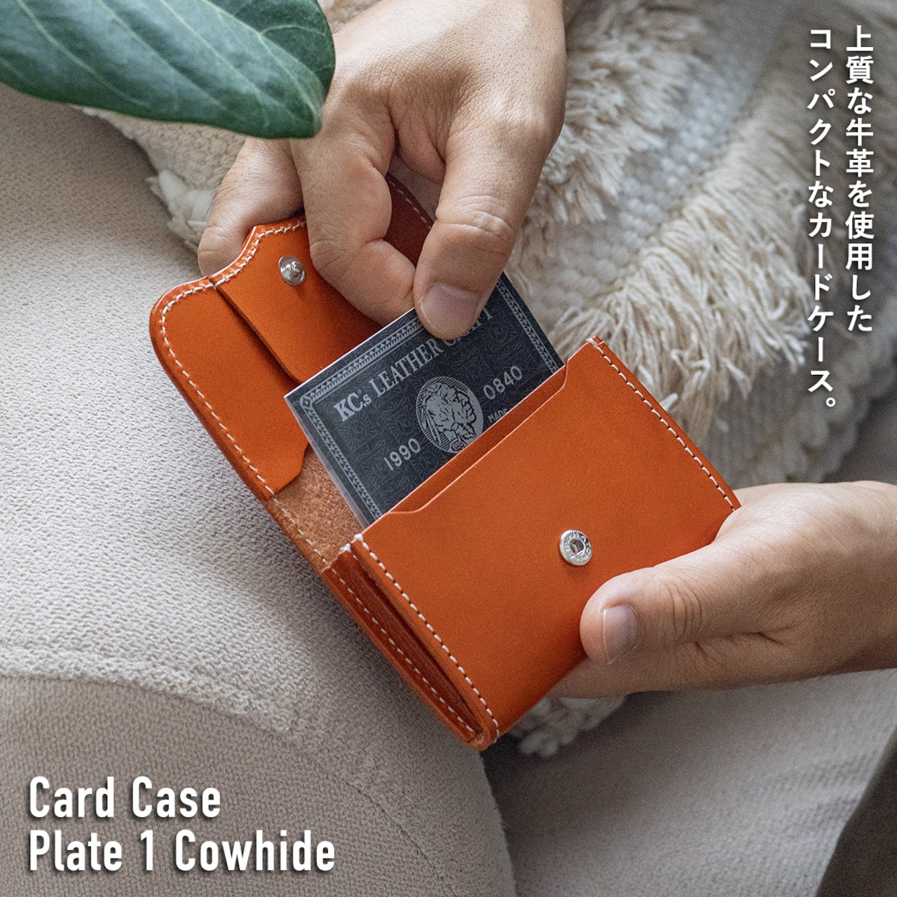 カードケース プレート1 カウハイド