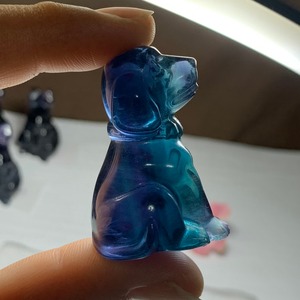 12.フローライト犬・インテリア