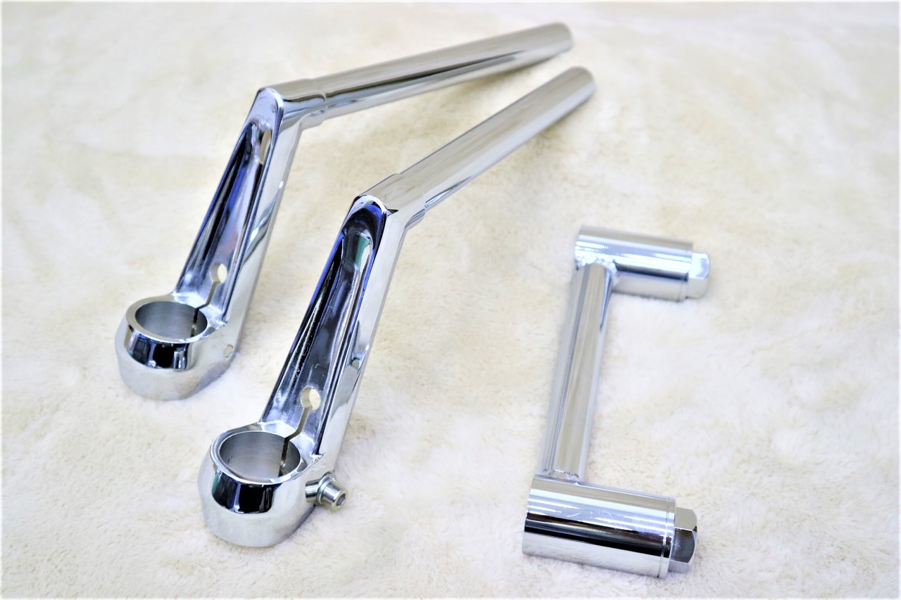 ロボハン タイプ メッキ＋35π変換キット / 22.2π汎用 ホーク3ハンドル 