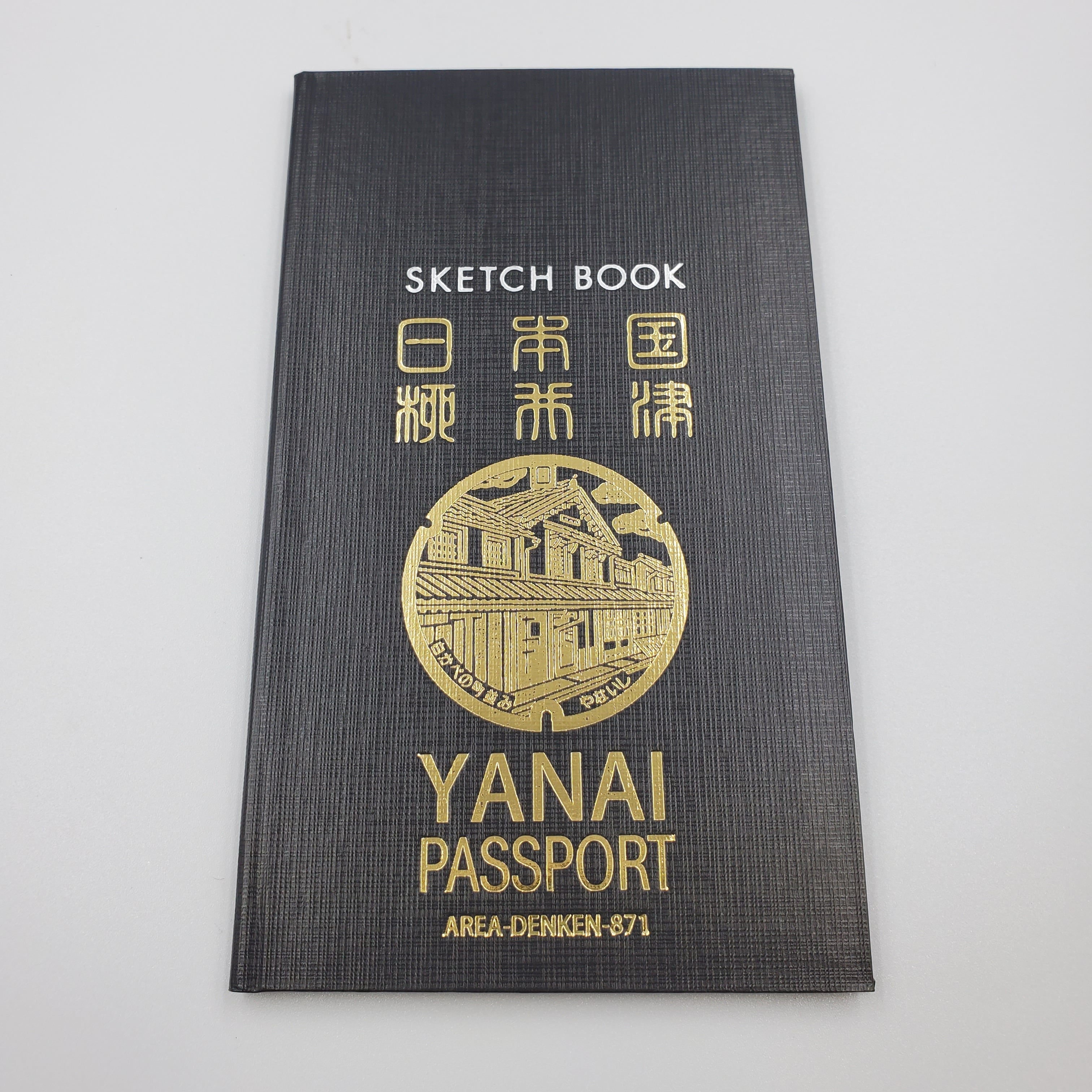 測量野帳 YANAI PASSPORT スケッチブック 3mm方眼 黒 | 木阪賞文堂