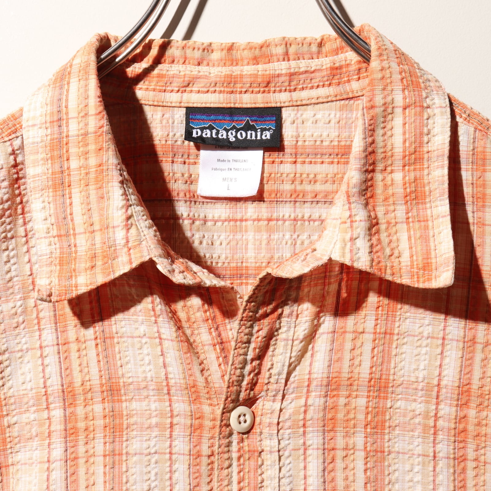 美品 L パッカーウェアシャツ 05年 オレンジ Patagonia 美品 L パッカーウェアシャツ 05年 オレンジ Patagonia