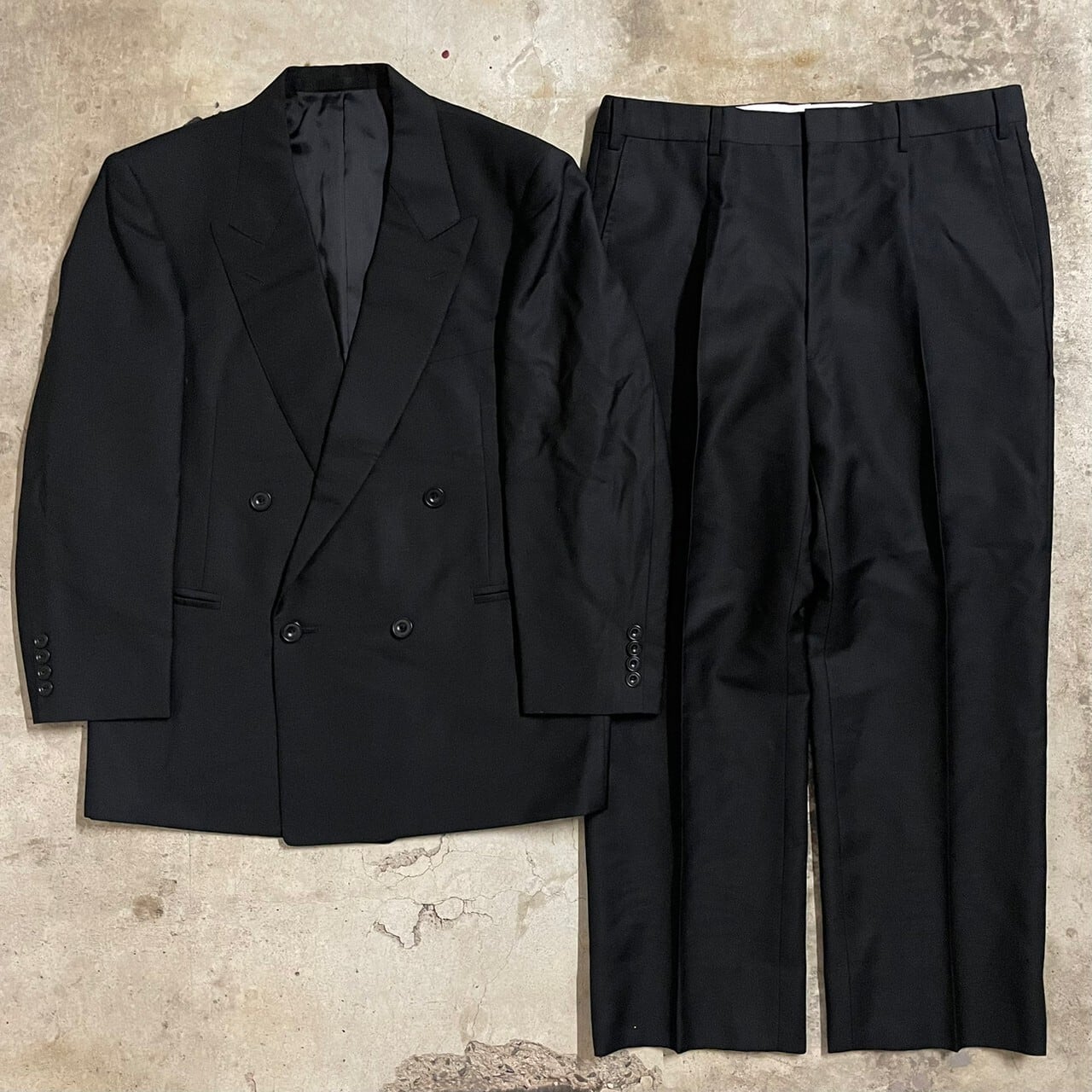 BURBERRY】90's wool mohair blend double setup suit/バーバリー 90