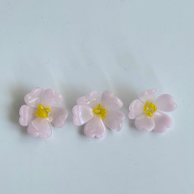 若林 睦美　うさぎびなセット　花柄1