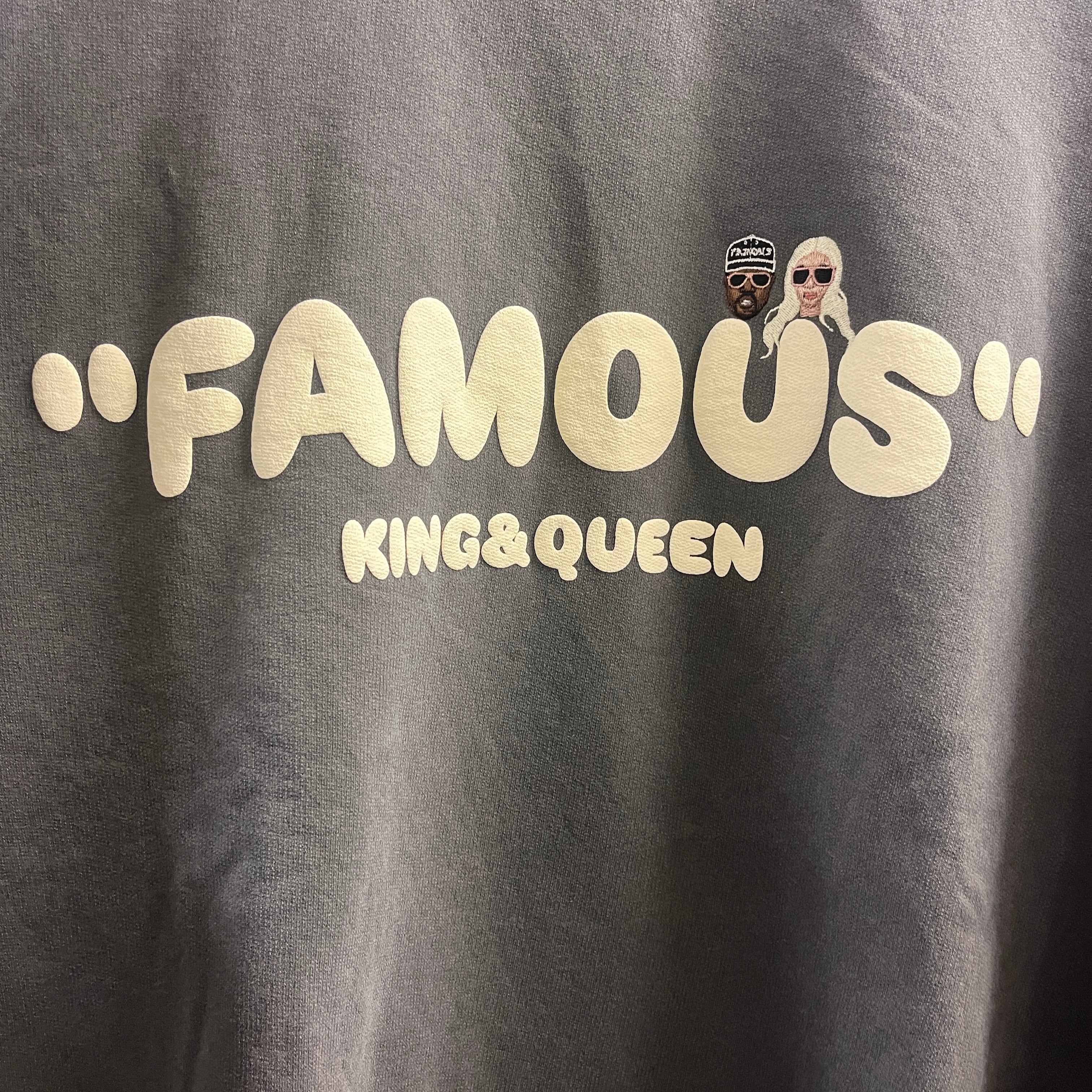 WORLD wide FAMOUS (ワールドワイドフェイマス) KQ crewneckトレーナー