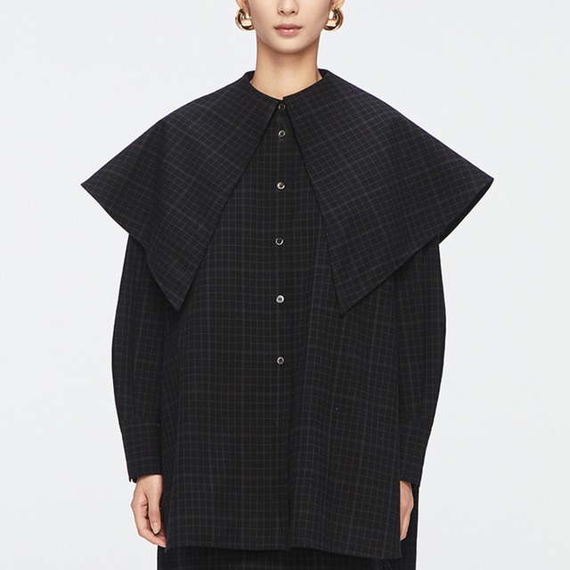 Relaxed fit stripe overlay shirt A00075