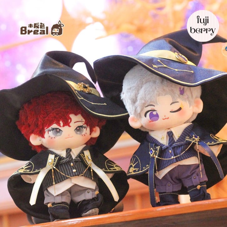 【20cmぬい服】星モチーフの魔法使いコーデ 20cm着せ替えぬいぐるみ用 お洋服|fuji berry