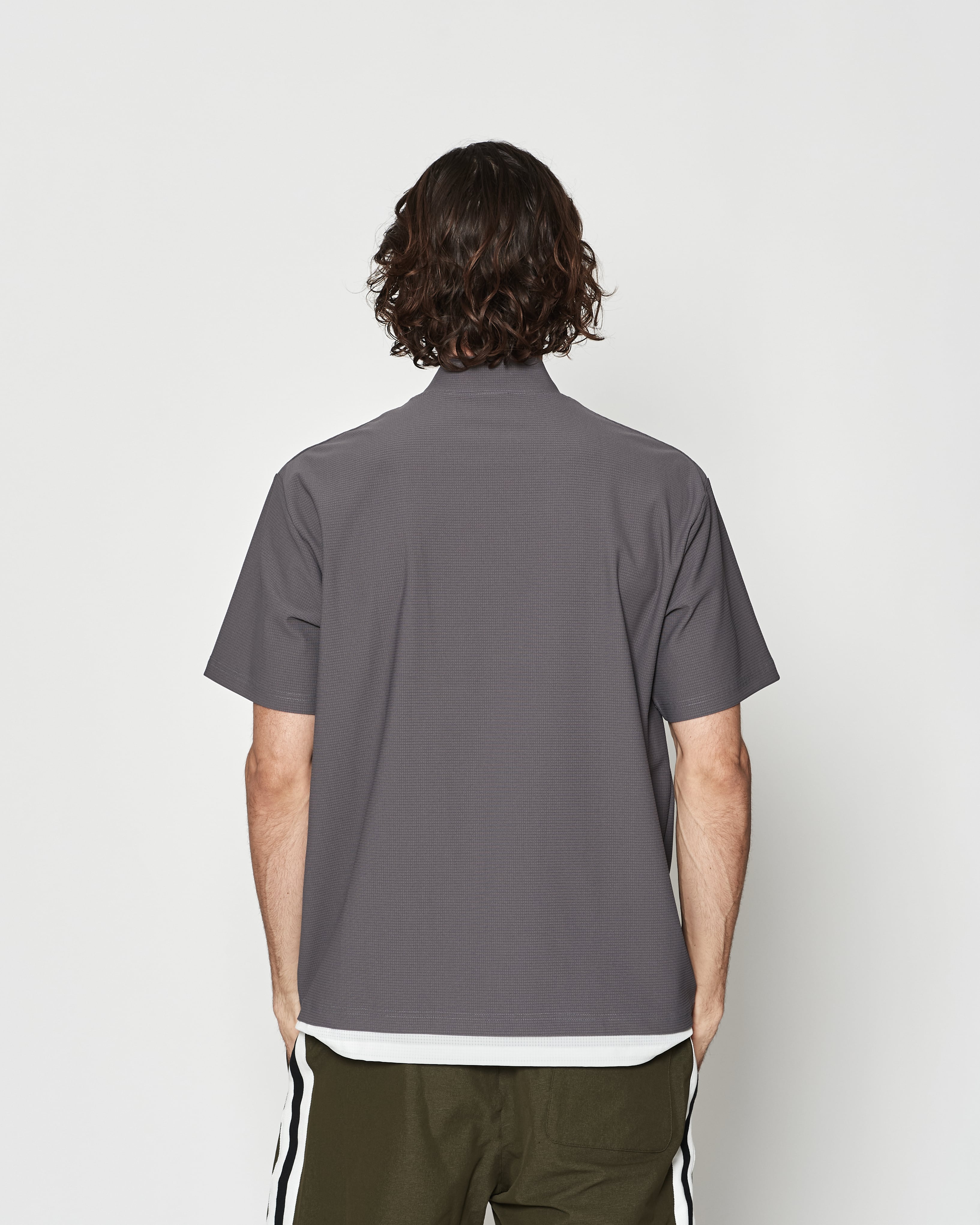 muta MARINE × ACANTHUS メッシュモックネックTシャツ | ACANTHUS