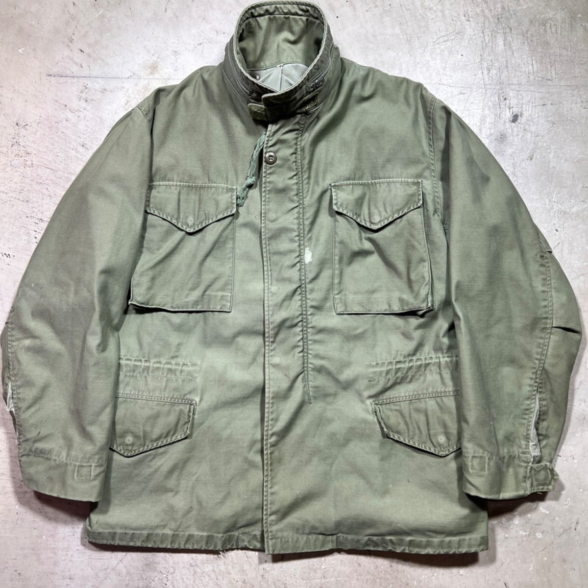 m-65 1st 禍々し ファースト 米軍実物 フィールドジャケット 60s