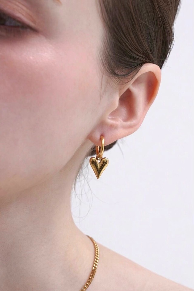 316L Elysian Heart Drops pierce［ GOLD］#p137
