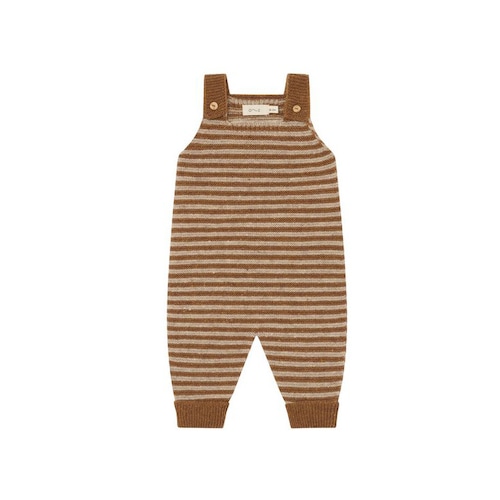 organic zoo / Chestnut Stripes Wool Salopettes  / 3-6M・6-12M