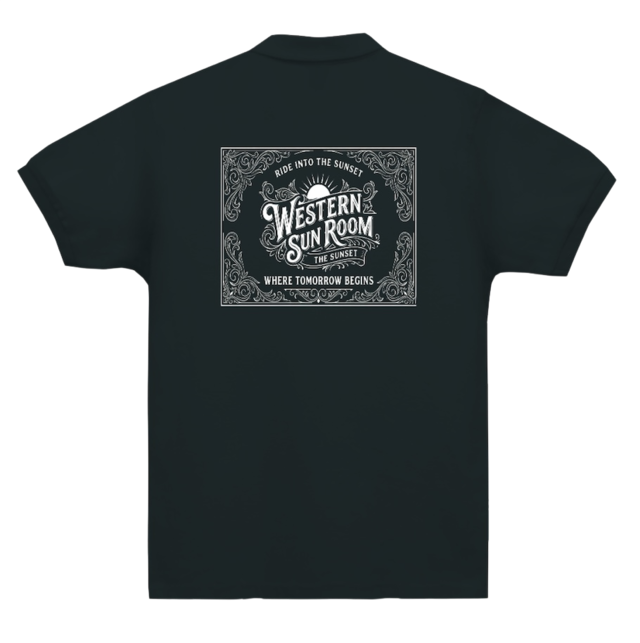 Western Sun Room｜Horseshoe Logo Polo Shirt #10 (2Color/XS~XXL