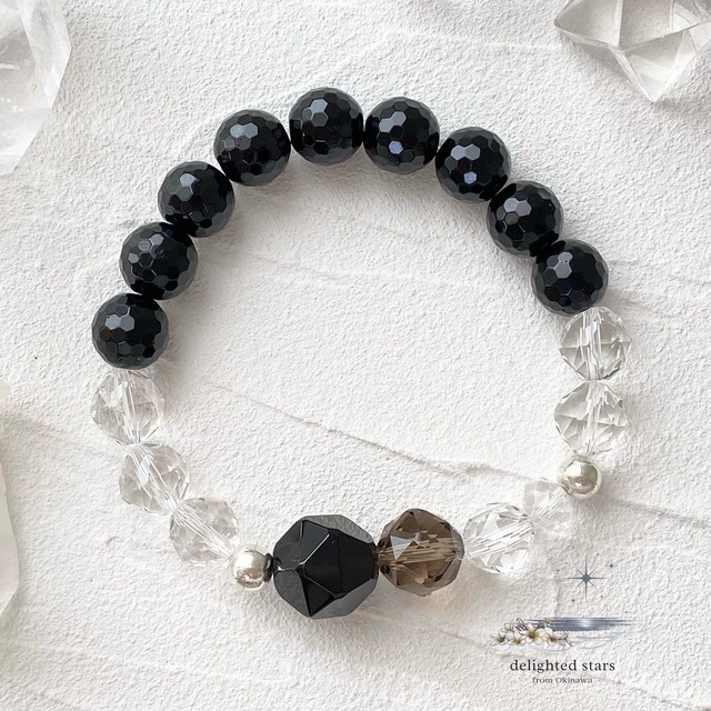 delighted stars 天然石ブレスレット パワーストーン デザインブレスレット 