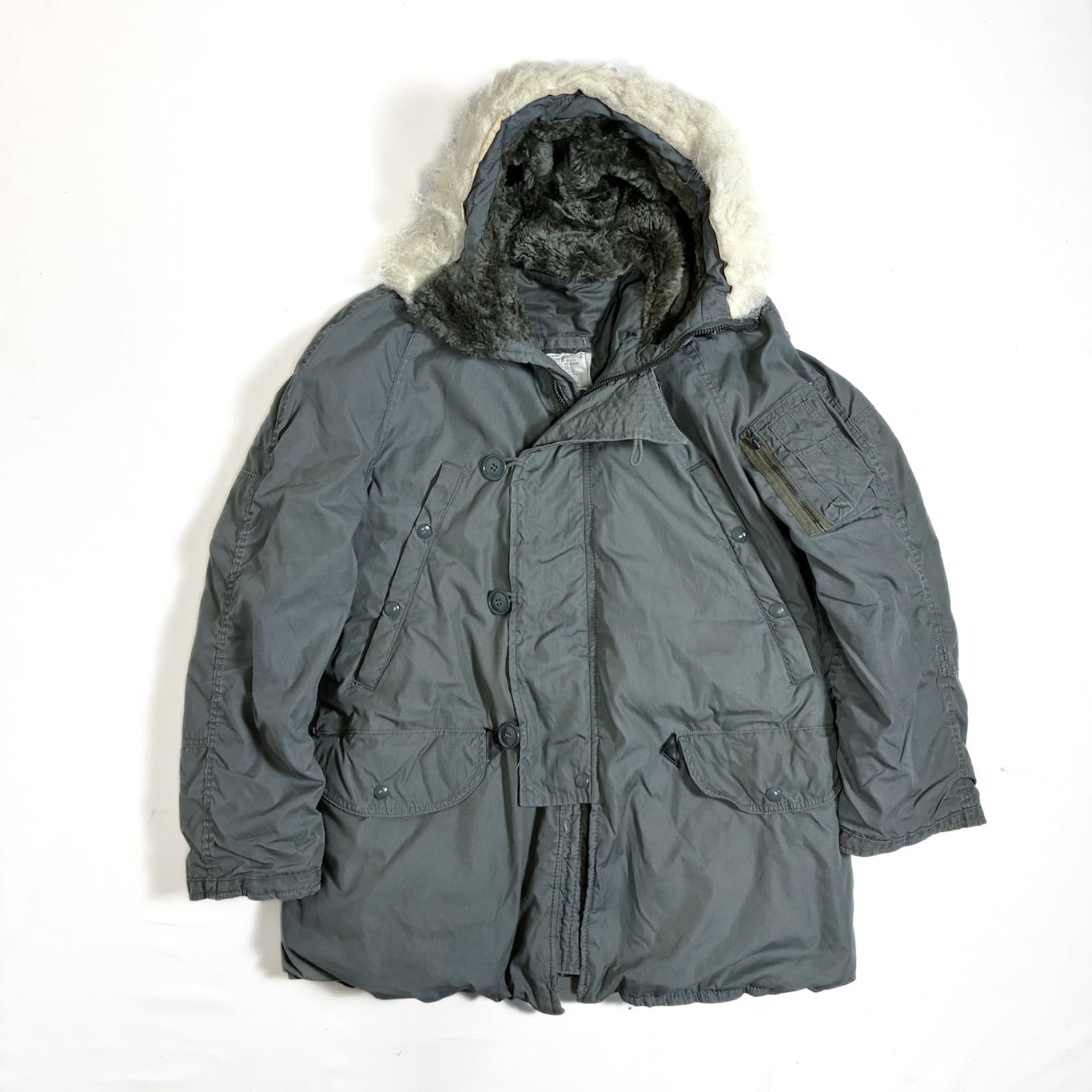 80s 米軍 A-2 希少 ステンシル入り デッキジャケット 42-44 裏ボア