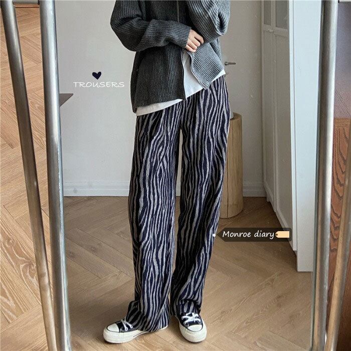 パンツ ルーズ薄手ハイウェストカジュアルオータムウィンター 秋物 冬物 モンロー50009010583