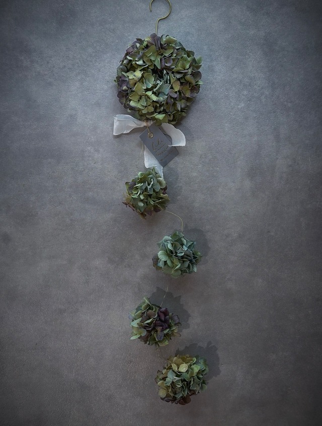 miniフルリースのフラワーモビール