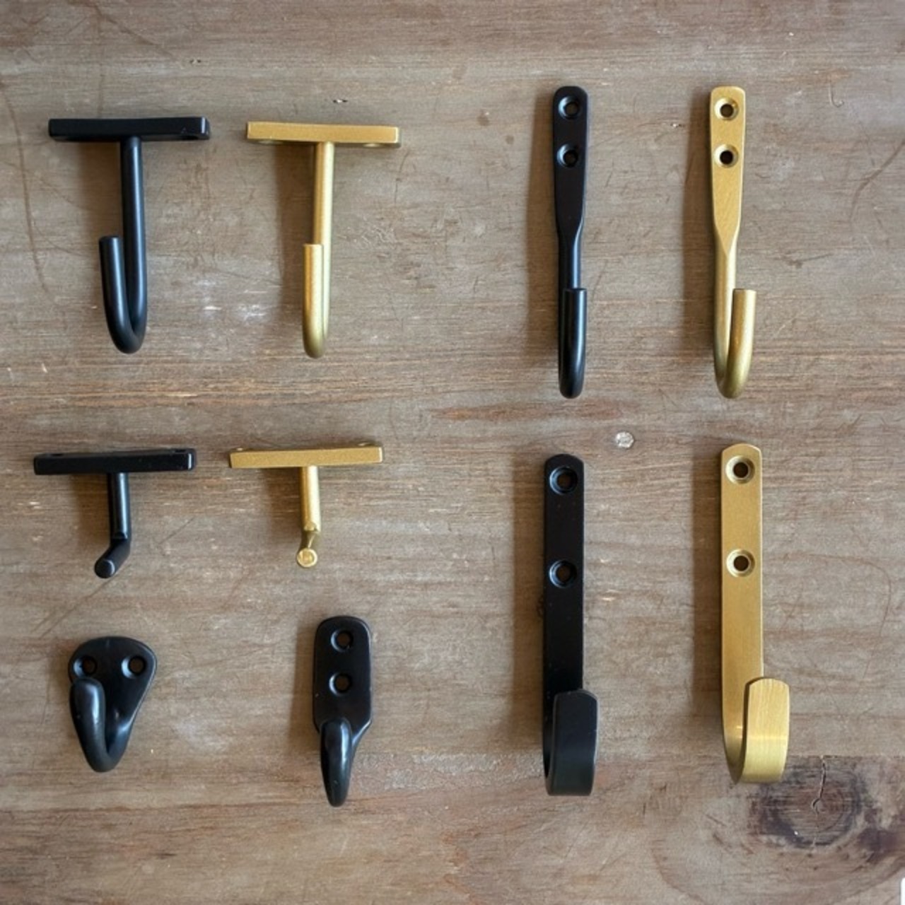 India Iron hook 2color　インド　アイアンフック　全2色　ブラック　ゴールド　DIY　収納　ハンギング　鉄物　壁掛け　ポールフック　ウォールフック　シングルフック