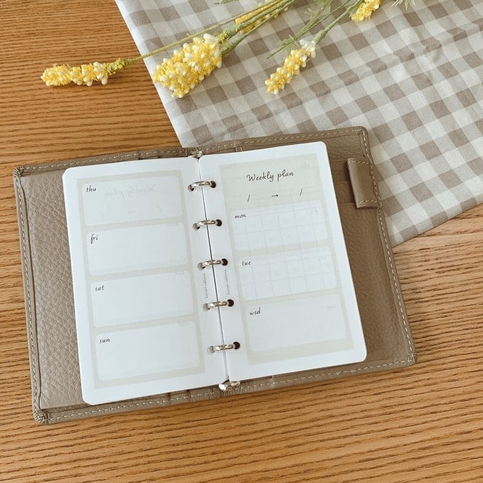 マイクロ5サイズ/weeklyプランリフィル(表裏1週間)