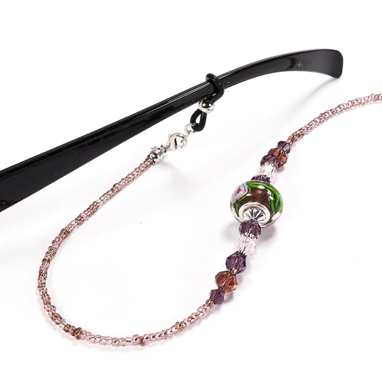 人気商品】[porte] メガネチェーン トンボ玉 グラスコード 眼鏡