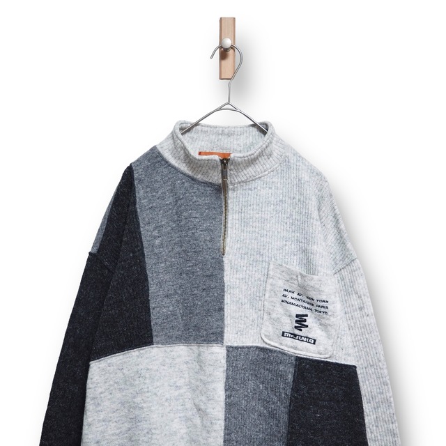 【VINTAGE】ハーフジップニット