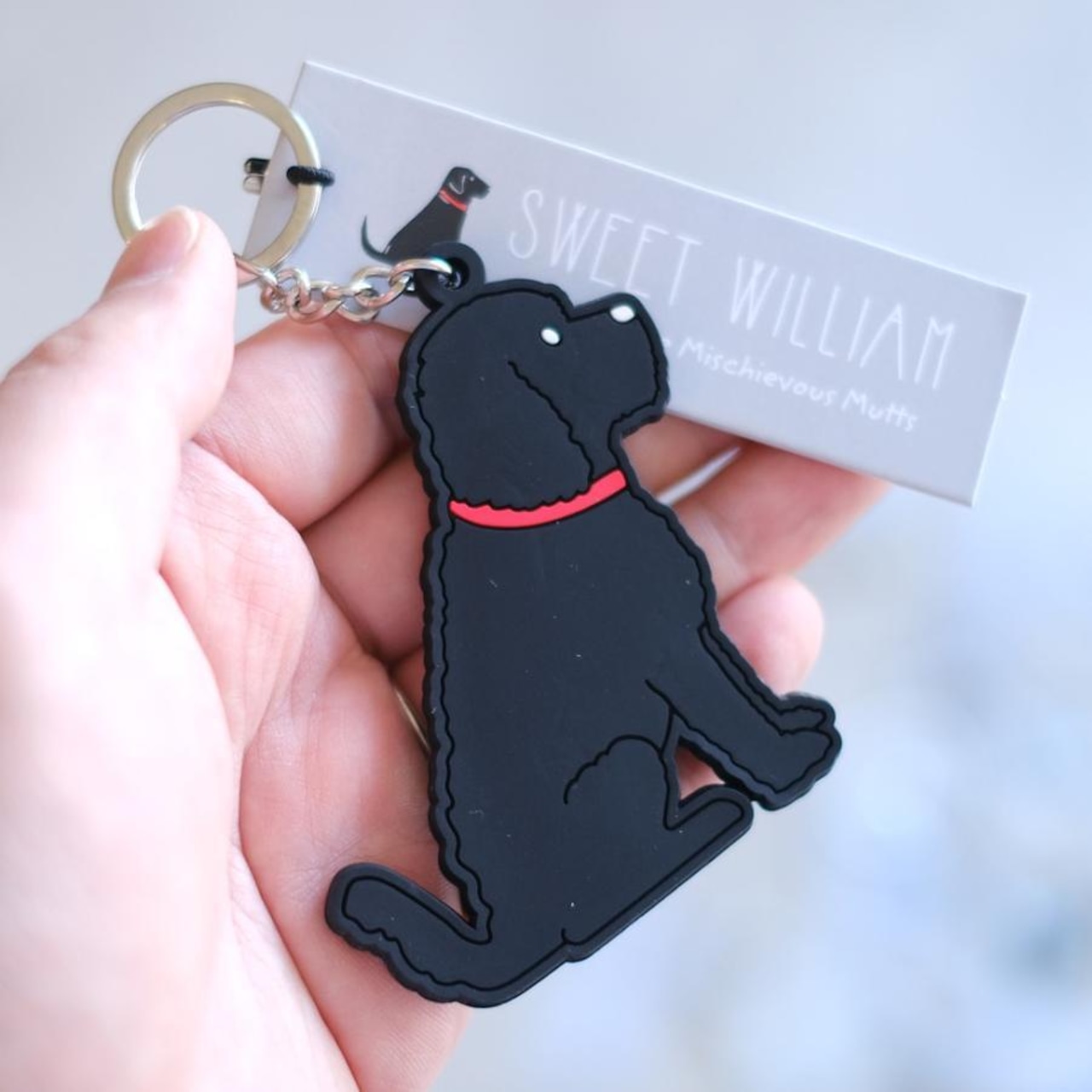 Sweet William スウィートウィリアム キーホルダー 犬 キーリング グッズ ラブラドール ダックスフンド フレンチブルドッグ ジャックラッセル ホワイトテリア