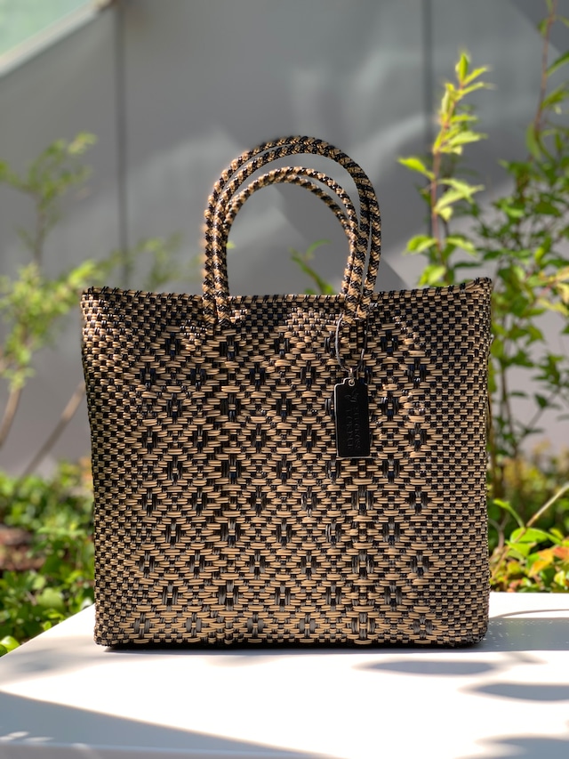S Mercado Bag (Normal handle) Gold/Black