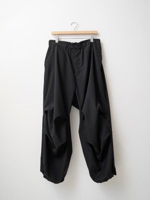 AFTER HOURS　BALLOON PANTS　BLACK　A013-D1PT