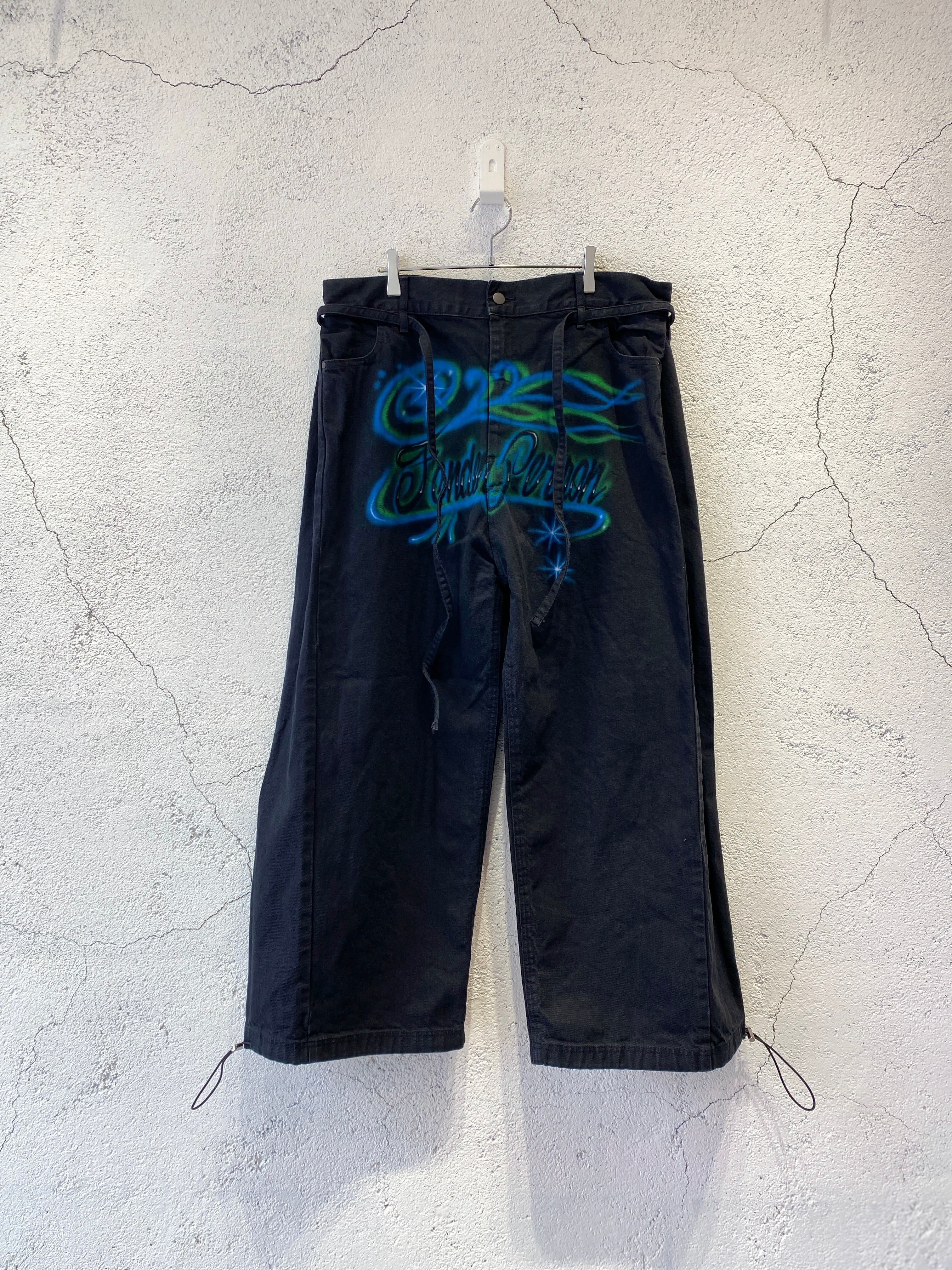 TENDER PERSON / DENIM BAGGY PANTS / BLACK | ふぁいん TENDER PERSON / DENIM BAGGY PANTS / BLACK | ふぁいん