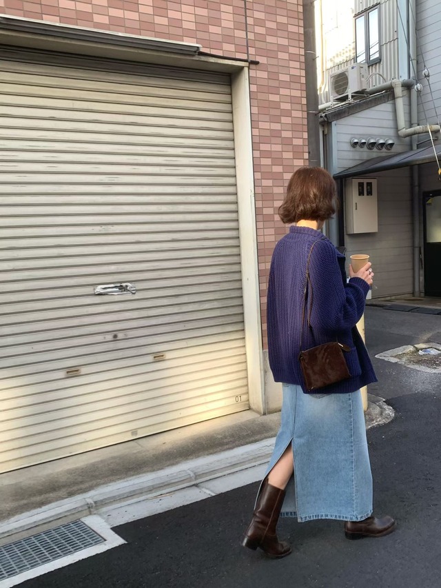 (予約) taffeta / Damage skirt 1color