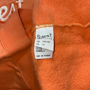 vintage BEST COMPANY logo embroidery salmon color sweat