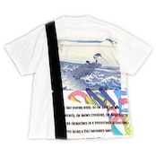 【tshirts212】L size KIMONO & print T-SHIRTS white