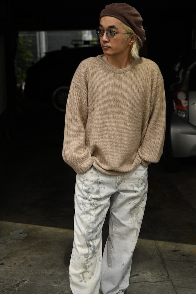 OK/90's "ALAN PAINE" heavey cashmere crew neck knit