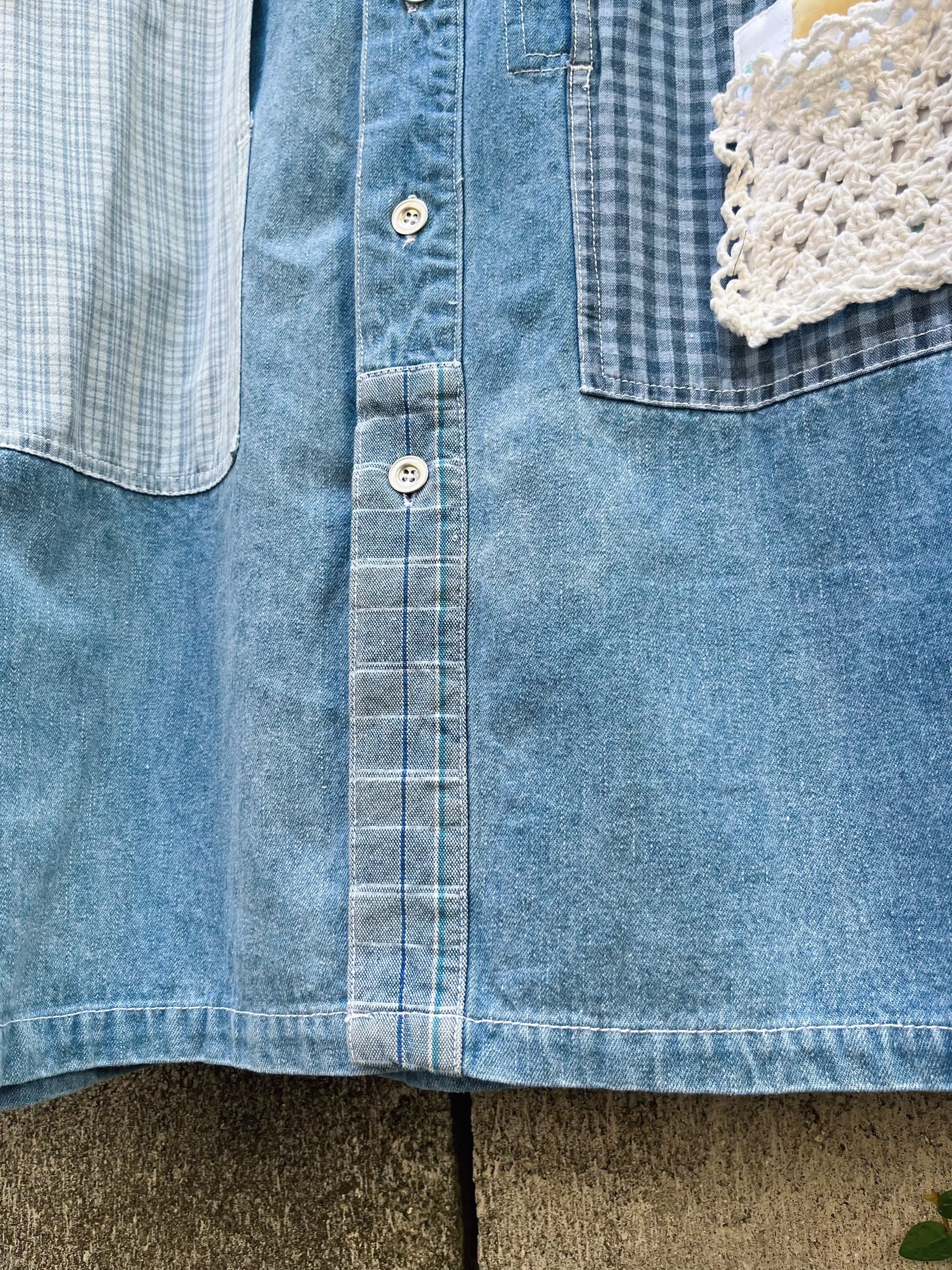 remake ✂︎ dwarf's room check pocket shirt
