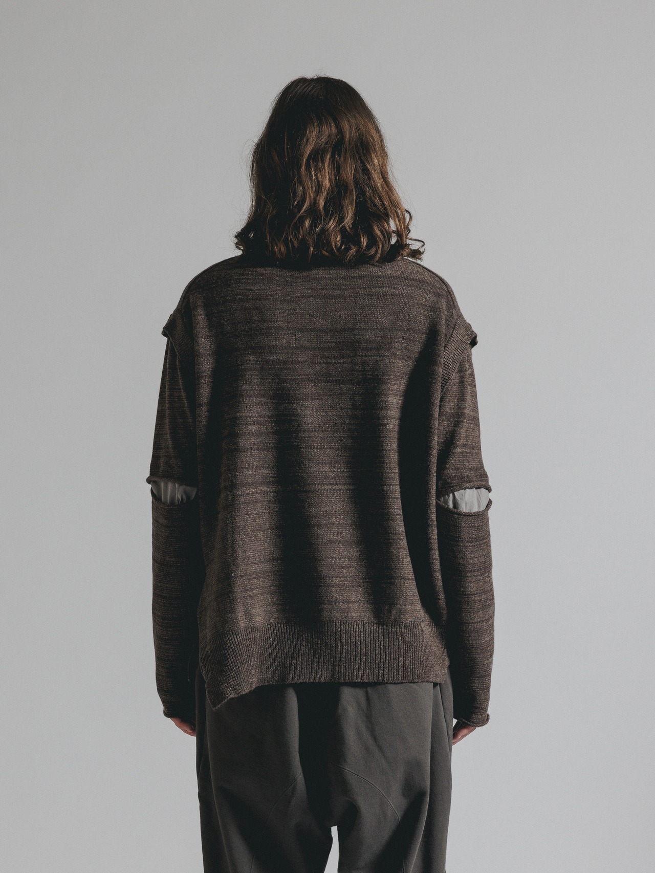【26AW | MEN】 THE VIRIDI-ANNE ザヴィリディアン / MIX STRIPE TURTLE SWEATER / タートルニット VI403007 - 4