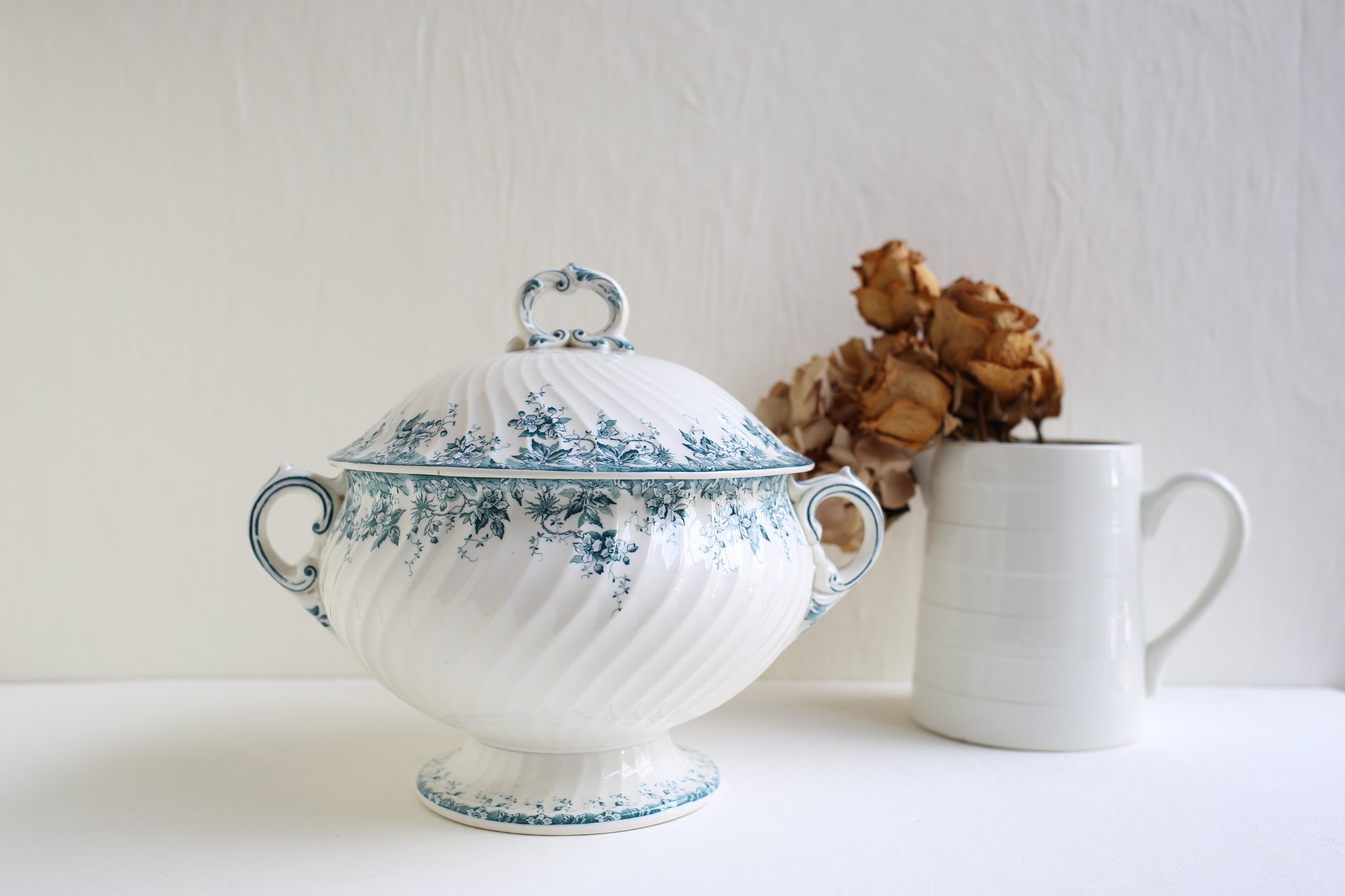 フランス アンティーク U&C SARREGUEMINES サルグミンヌ 『ALPHAND』スーピエール N-03766