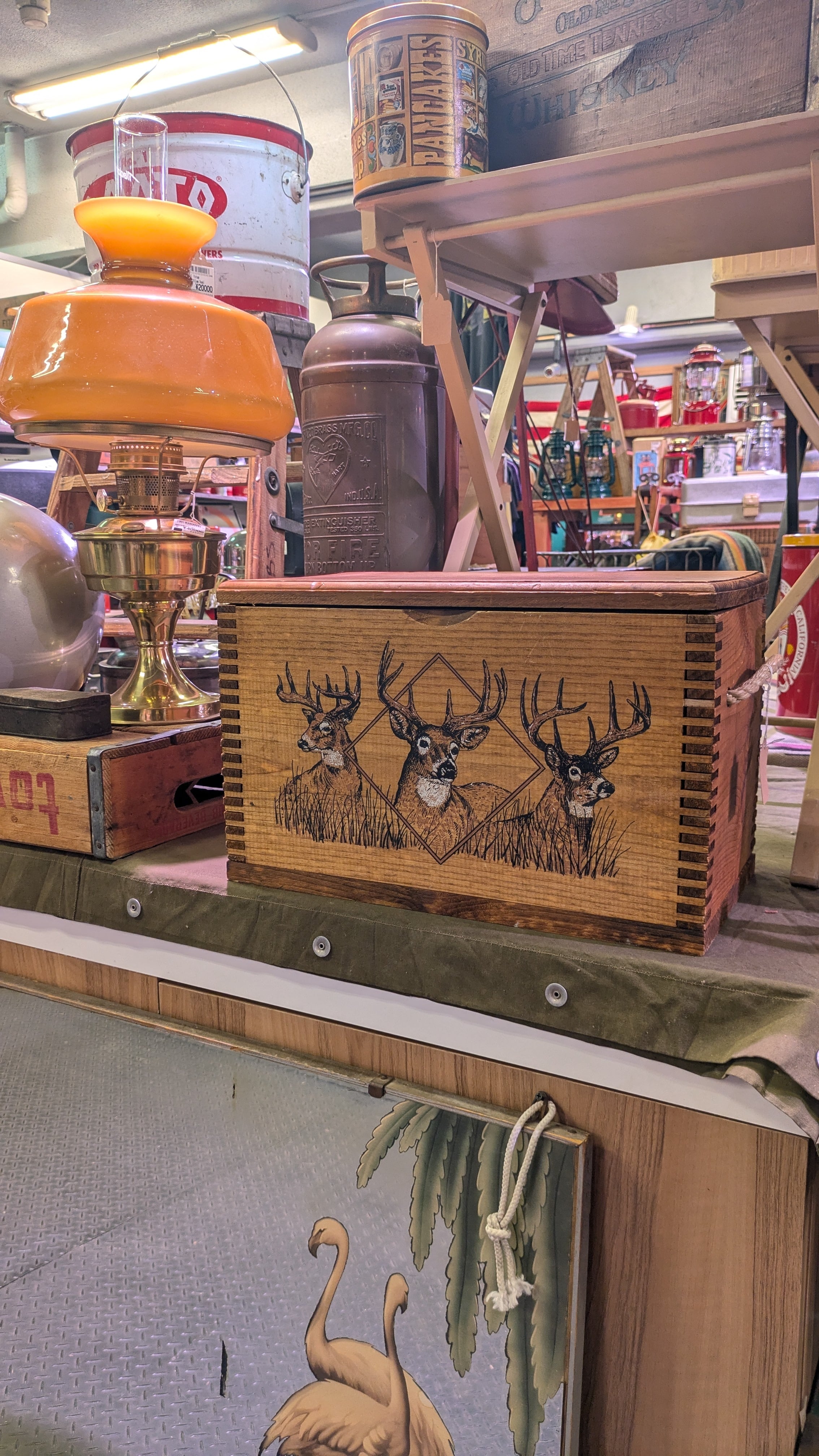 ヴィンテージウッドボックス　木箱　収納コンテナ Vintage WoodBox Hunting ToolBox StorageBox Antique AmmoBox