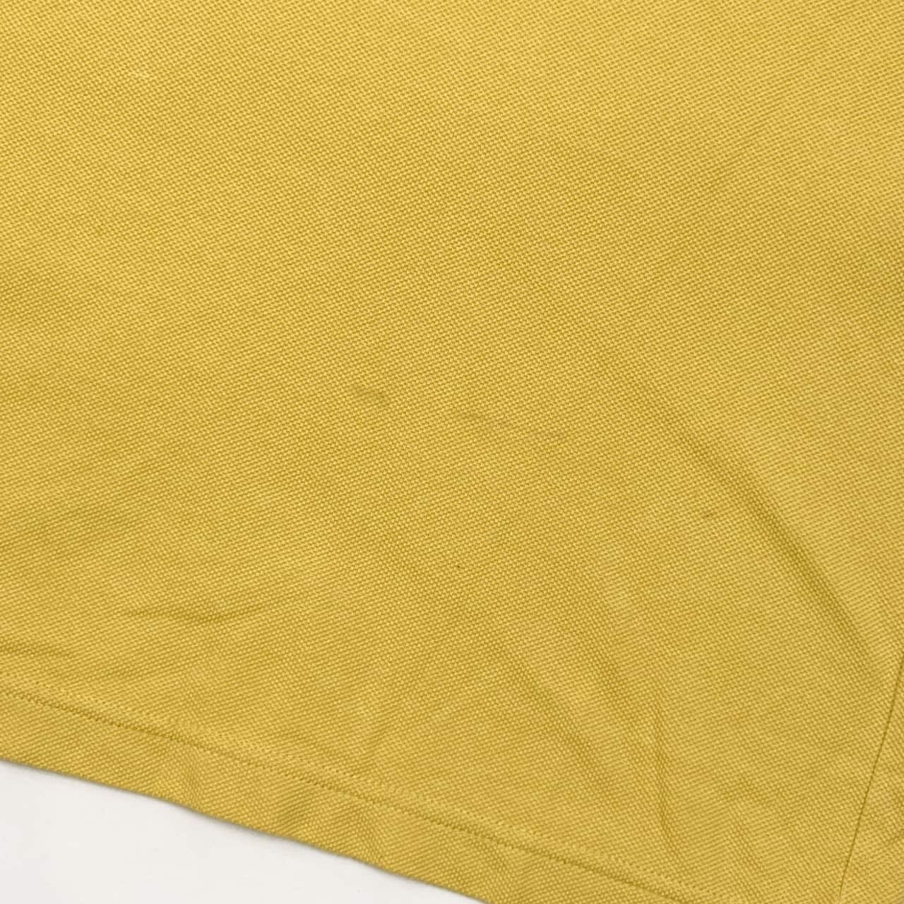 Crocodile クロコダイル 鹿の子 長袖 ポロシャツ L/くすみイエロー系 メンズ