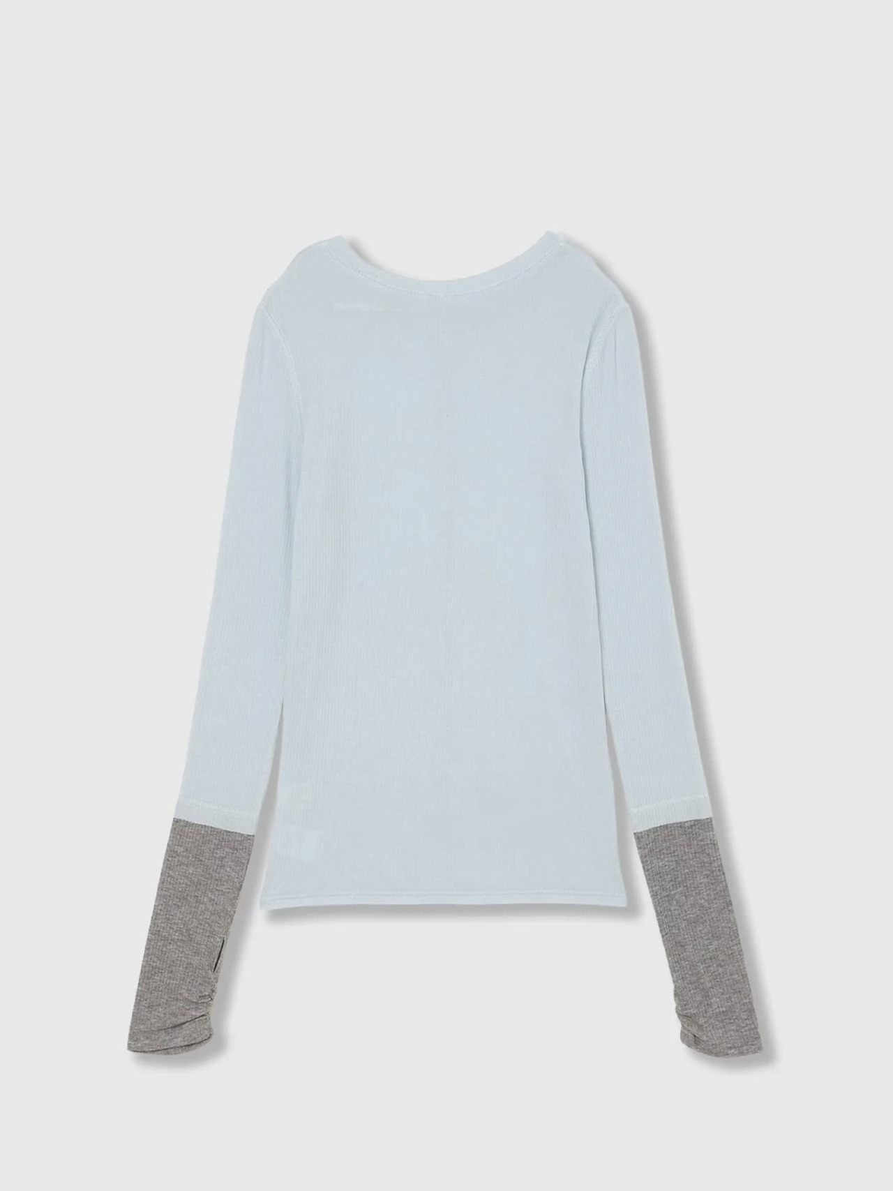 【26AW】THINGS THAT MATTER シングスザットマター / トップス / TWO-TONE SHEER RIBBED TOPS　0586TM0681P - 10