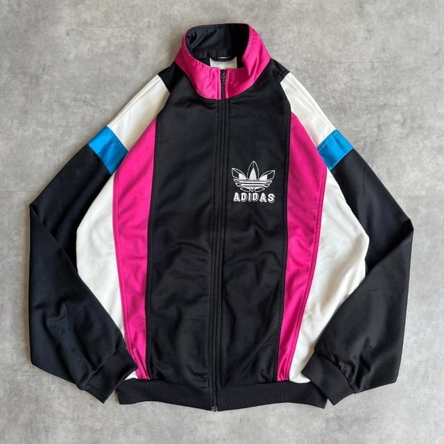 adidas アディダス トラックジャケット 80s 古着 M 黒 16112